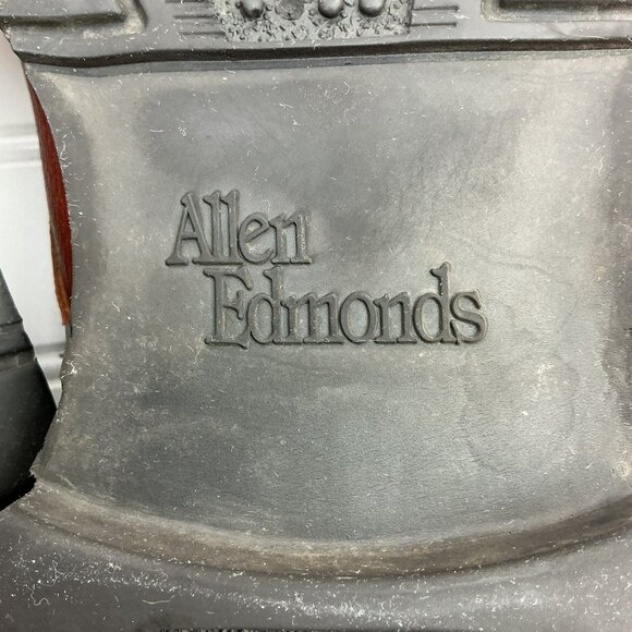 Allen Edmonds Becker Captoe Derby Mens 11D Leather Dress Shoes Brown - Picture 7 of 13